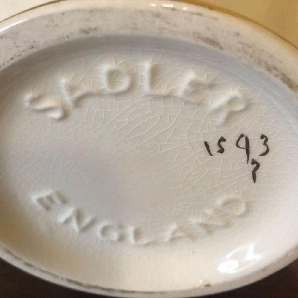 Vintage Sadler England Floral Print Ceramic Teapot Pottery White - Picture 5 of 6